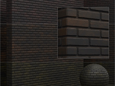  无缝材质 - 砖石、瓷砖套装53d模型 