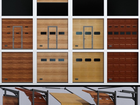  车库或仓库用门3d模型 