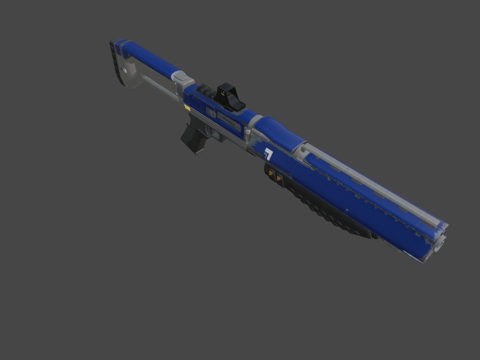  命运霰弹枪3d模型 