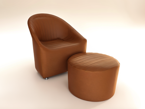 沙发休闲椅茶几su模型