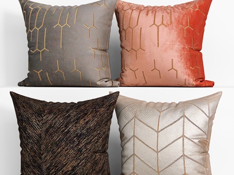  装饰抱枕套装180Etsy3d模型 