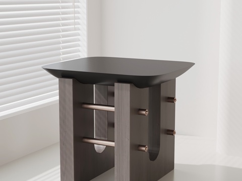  现代意式凳子 边几su模型su模型 