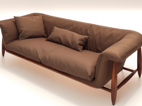 沙发茶几su模型