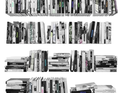  书籍（150件）2 1-23d模型 