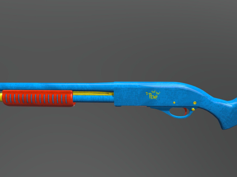  锯短型水枪3d模型 