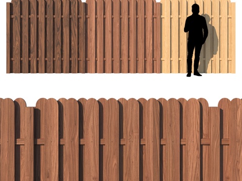  木栅栏 IV3d模型 