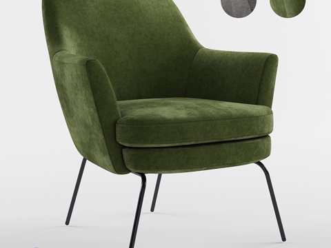  Deep House。扶手椅 ZEALAND。艺术品编号 53d模型 