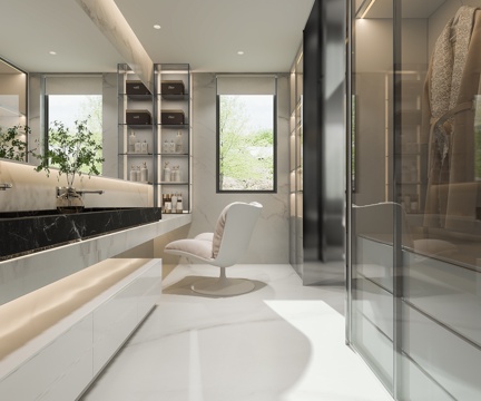  卫生间洗手台洗浴3d模型 