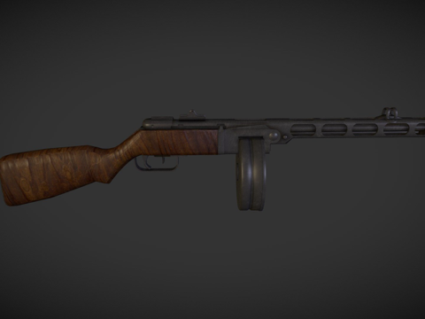  PPSh41什帕金苏联冲锋枪3d模型 