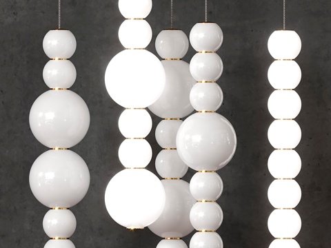  Formagenda PEARLS DOUBLE 灯具套装3d模型 