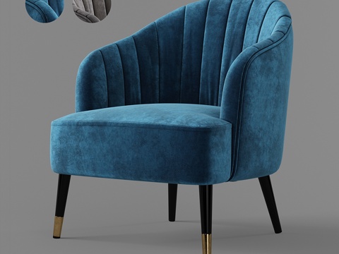  深屋。莱斯特座椅。3d模型 