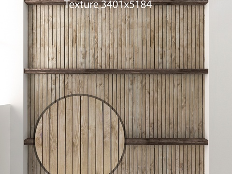  带横梁的木质天花板 223d模型 