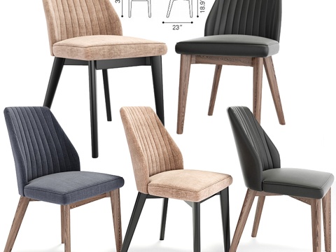  Vaz 餐椅 023d模型 