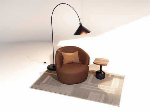 沙发茶几su模型