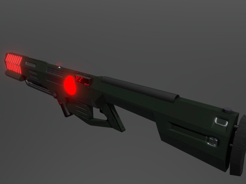  EM90A2激光射线枪3d模型 