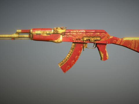  AK47鬼龙3d模型 