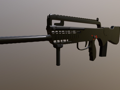  法玛斯M无托突击步枪3d模型 