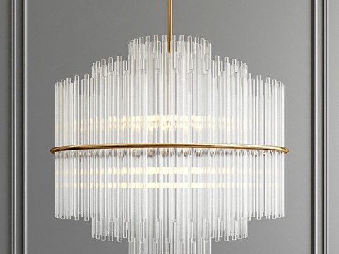  夜曲枝形吊灯3d模型 