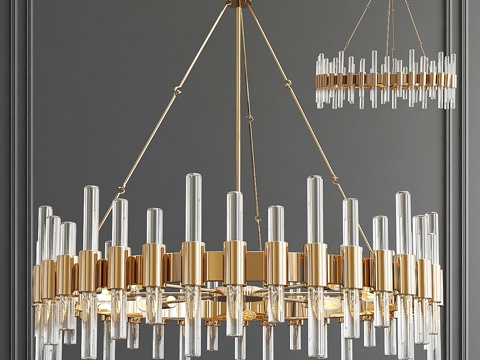  Arteriors品牌Haskell水晶吊灯3d模型 