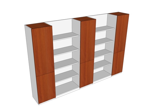  文件柜 办公家具su模型 