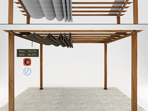  Paragon佛罗伦萨藤架3d模型 