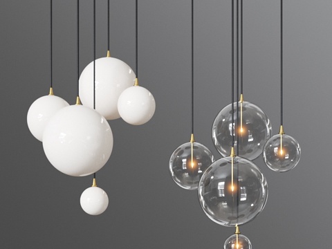  魔力簇吊灯3d模型 