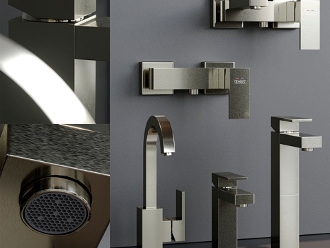  Newarc Cubic系列水龙头套装3d模型 