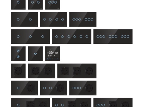  TouchMe插座与开关 - 黑色3d模型 