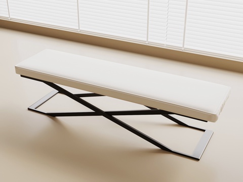 现代床尾凳 换鞋凳 沙发凳 长凳su模型