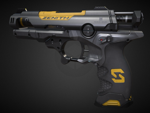  杀出重围电击枪3d模型 