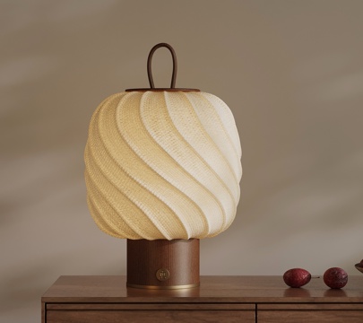 中古风台灯 新中式台灯 床头灯su模型