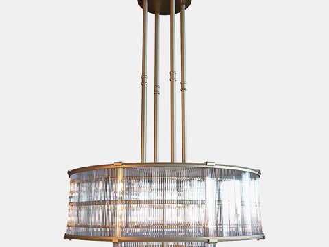  Ralph Lauren Allen大型层叠吊灯3d模型 