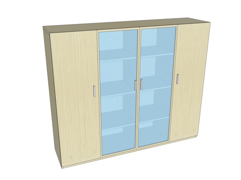  文件柜 办公家具su模型 