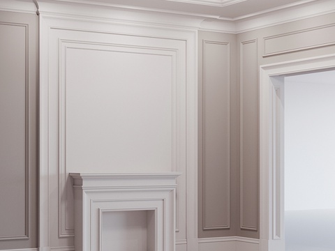  灰泥装饰3d模型 