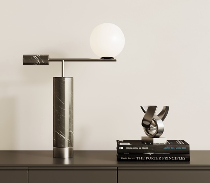  现代意式台灯su模型 