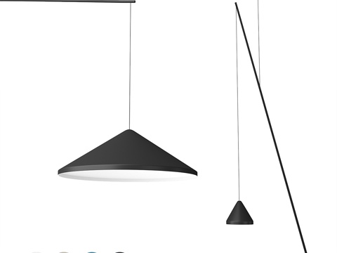  Vibia North（落地灯与吊灯）3d模型 