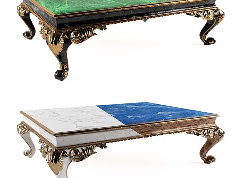  咖啡桌 Classico 三色款3d模型 