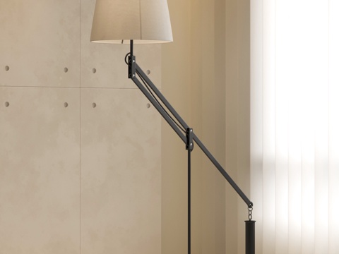 现代意式落地灯su模型