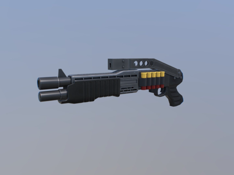  SPAS12战术霰弹枪3d模型 