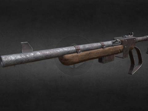  后末日步枪3d模型 