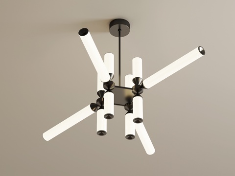 现代意式吊灯su模型