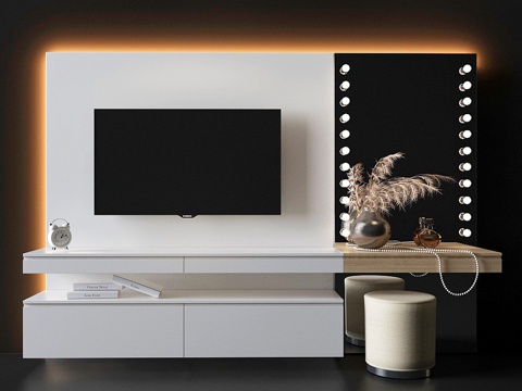  梳妆台与电视柜_33d模型 