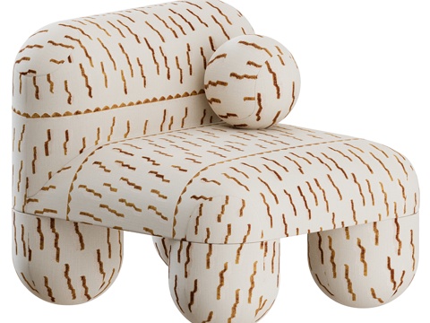  单人沙发3d模型 