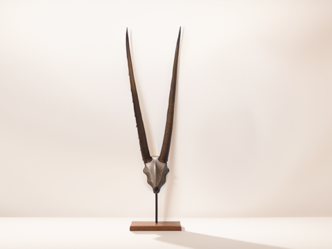  雕塑摆件su模型 