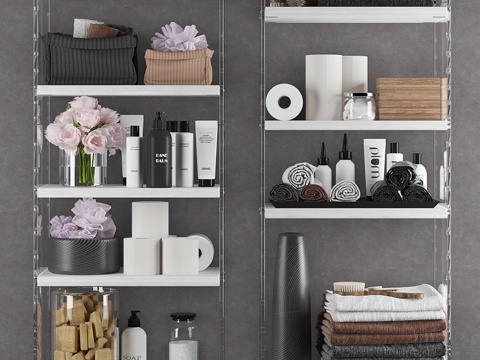  浴室套装 93d模型 