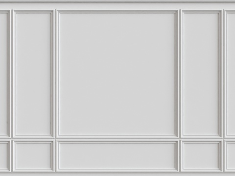  墙面装饰线条3d模型 