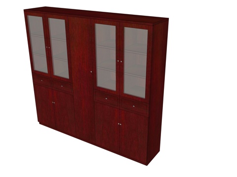  文件柜 办公家具su模型 