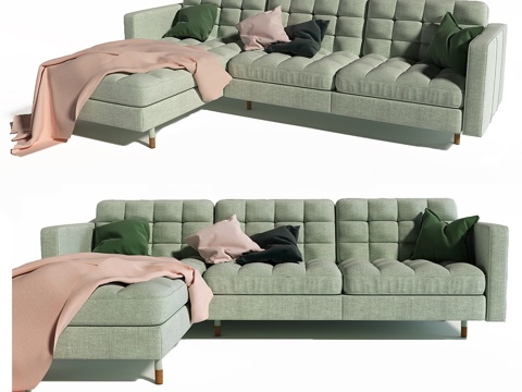  宜家_兰德斯克鲁纳沙发3d模型 