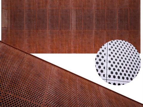  穿孔金属板 N213d模型 