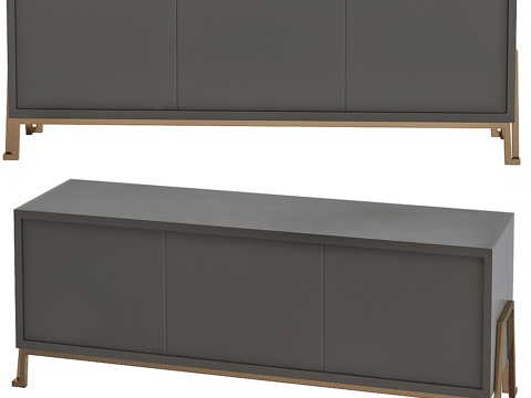  铁眼媒体柜3d模型 